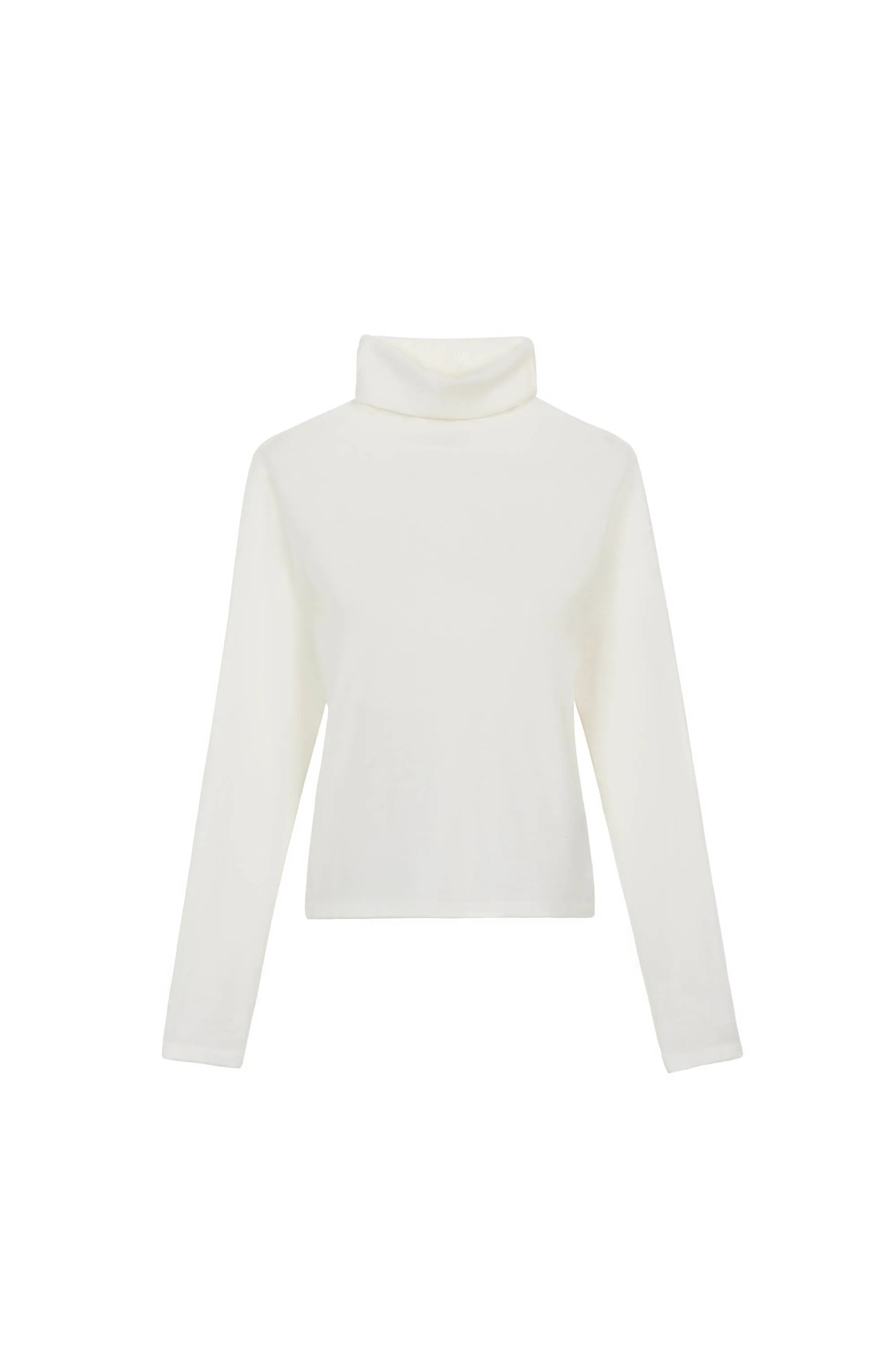 Finley Fine Gauge Turtleneck - White