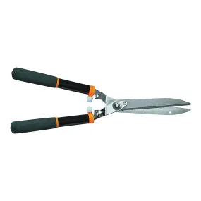 FISKARS 391814-1001 Hedge Shear, Serrated Blade, 10 in L Blade, Carbon Steel Blade, Steel Handle, 23 in OAL