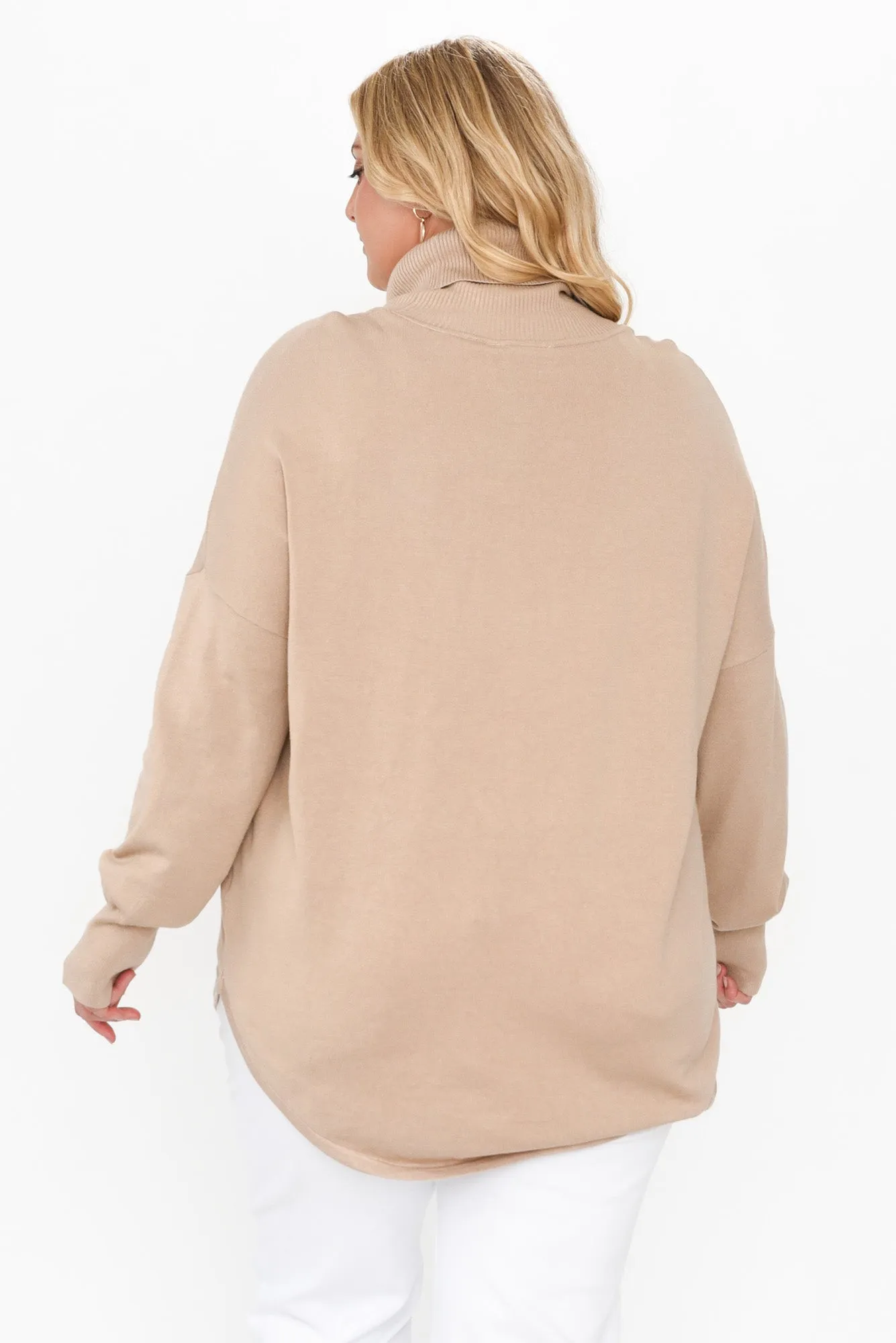 Fleur Beige Knit Jumper