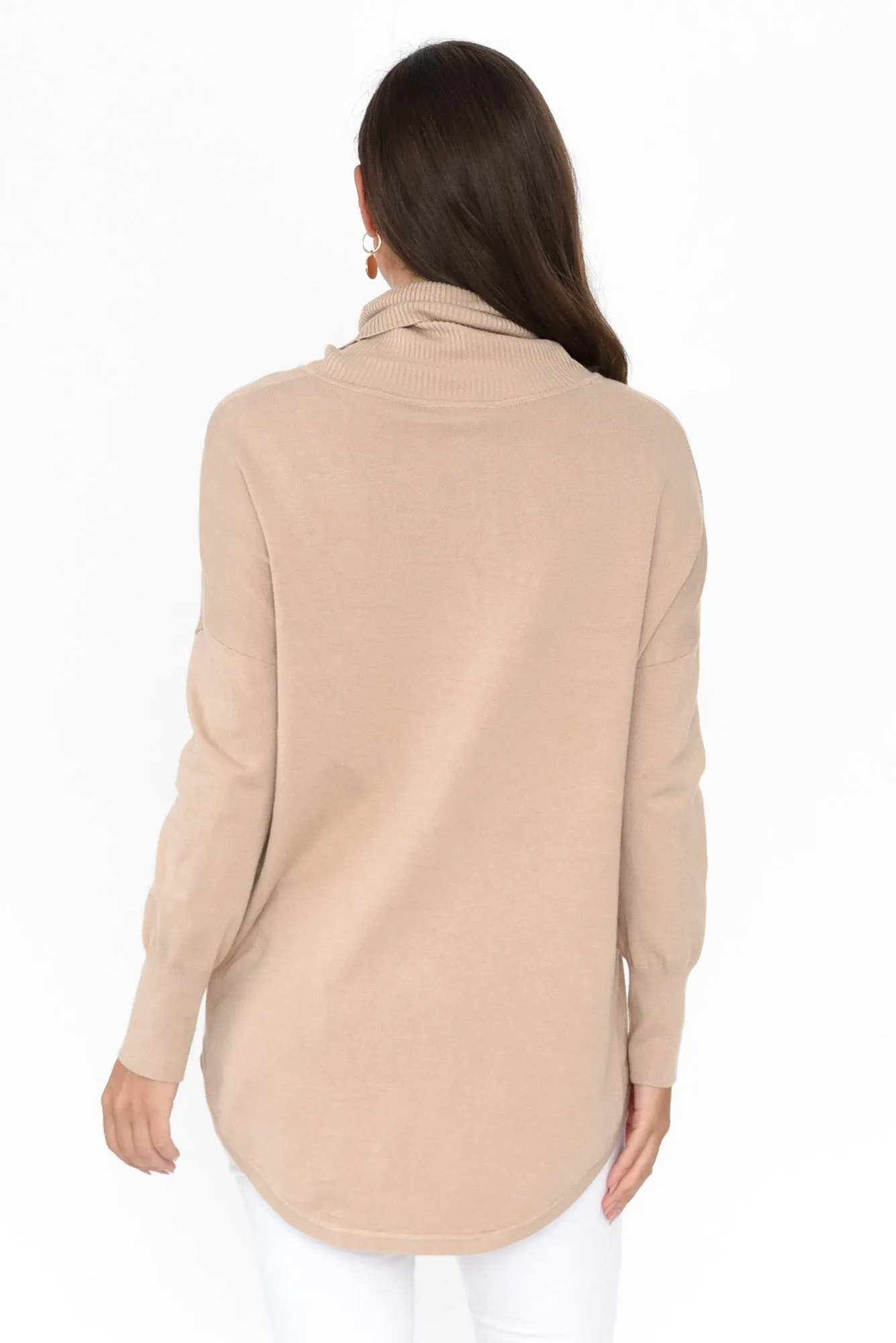 Fleur Beige Knit Jumper