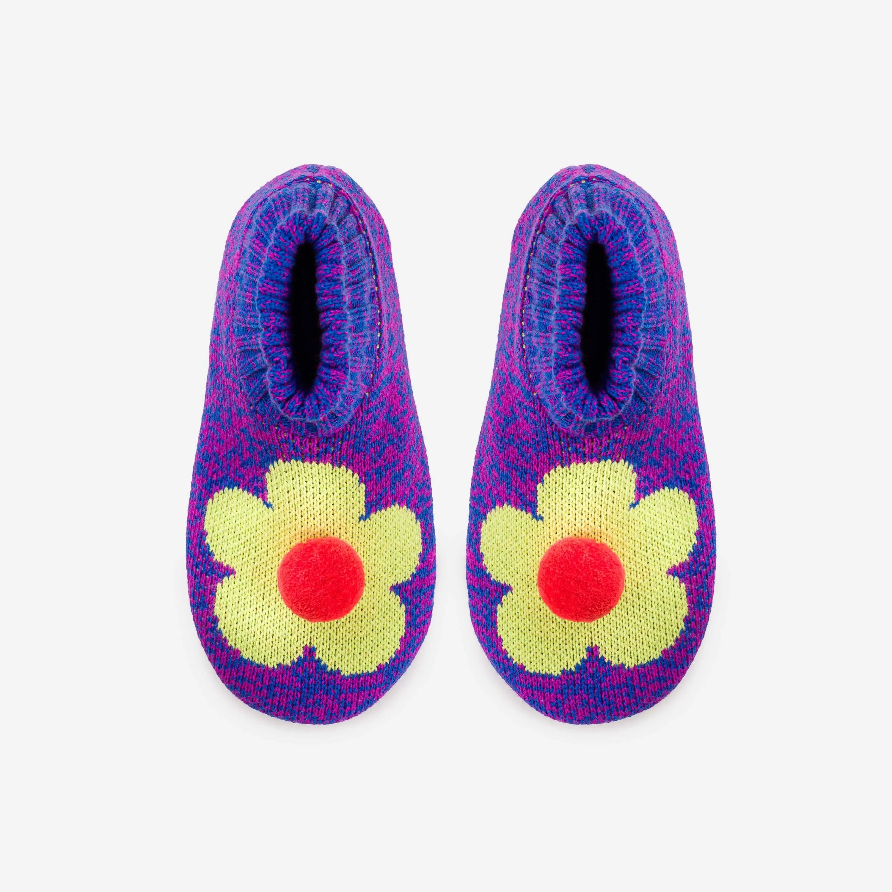 Flower Knit Sock Slippers