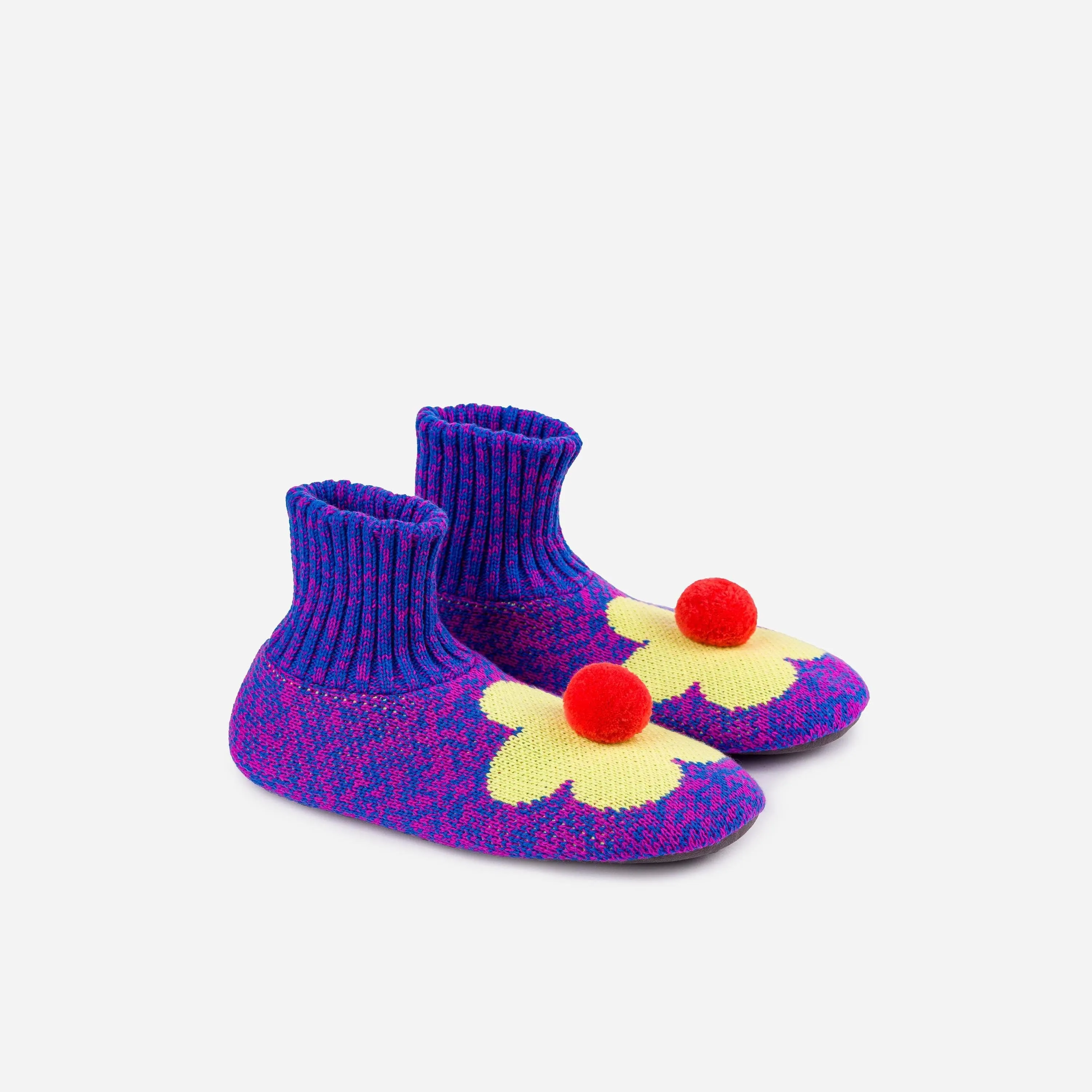 Flower Knit Sock Slippers