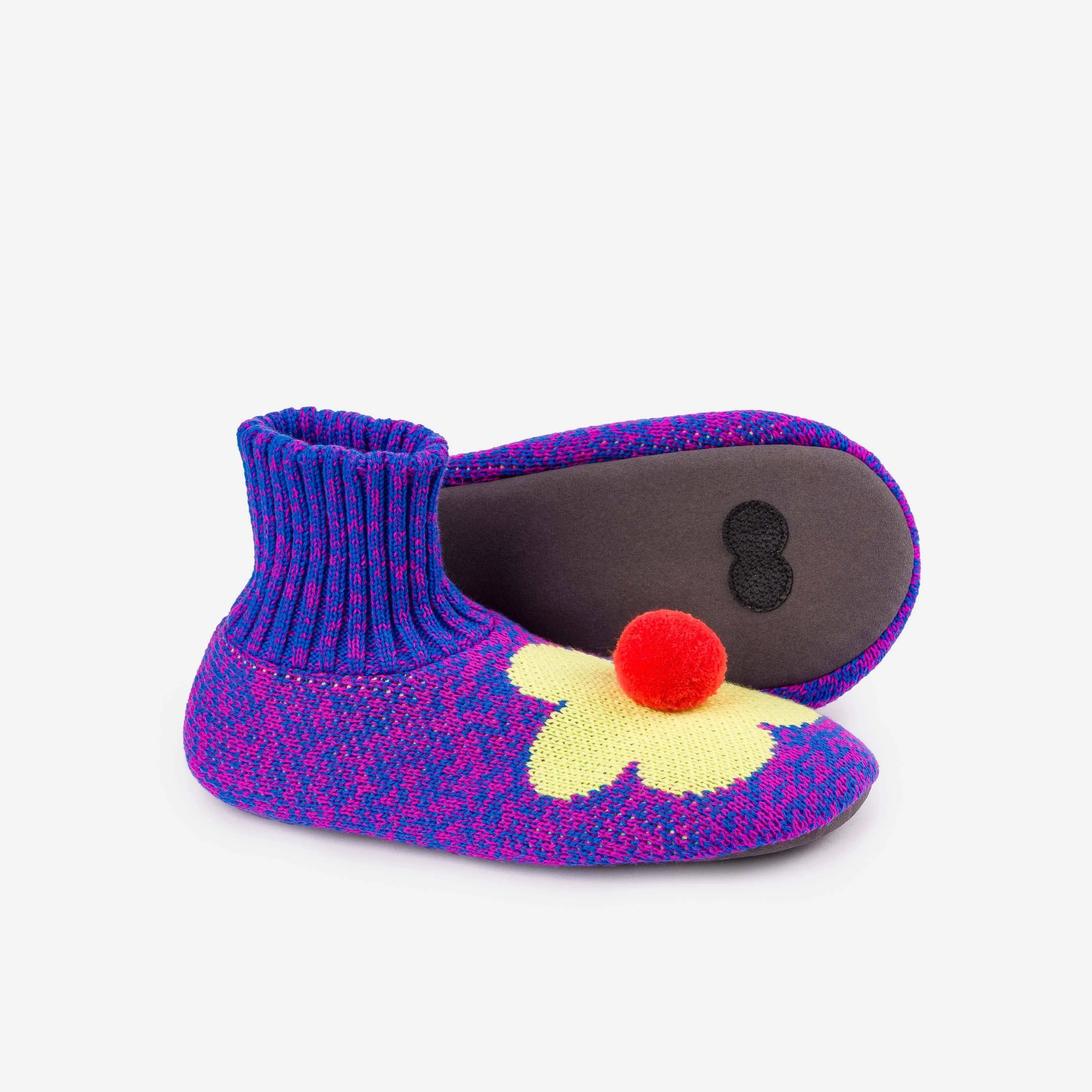 Flower Knit Sock Slippers