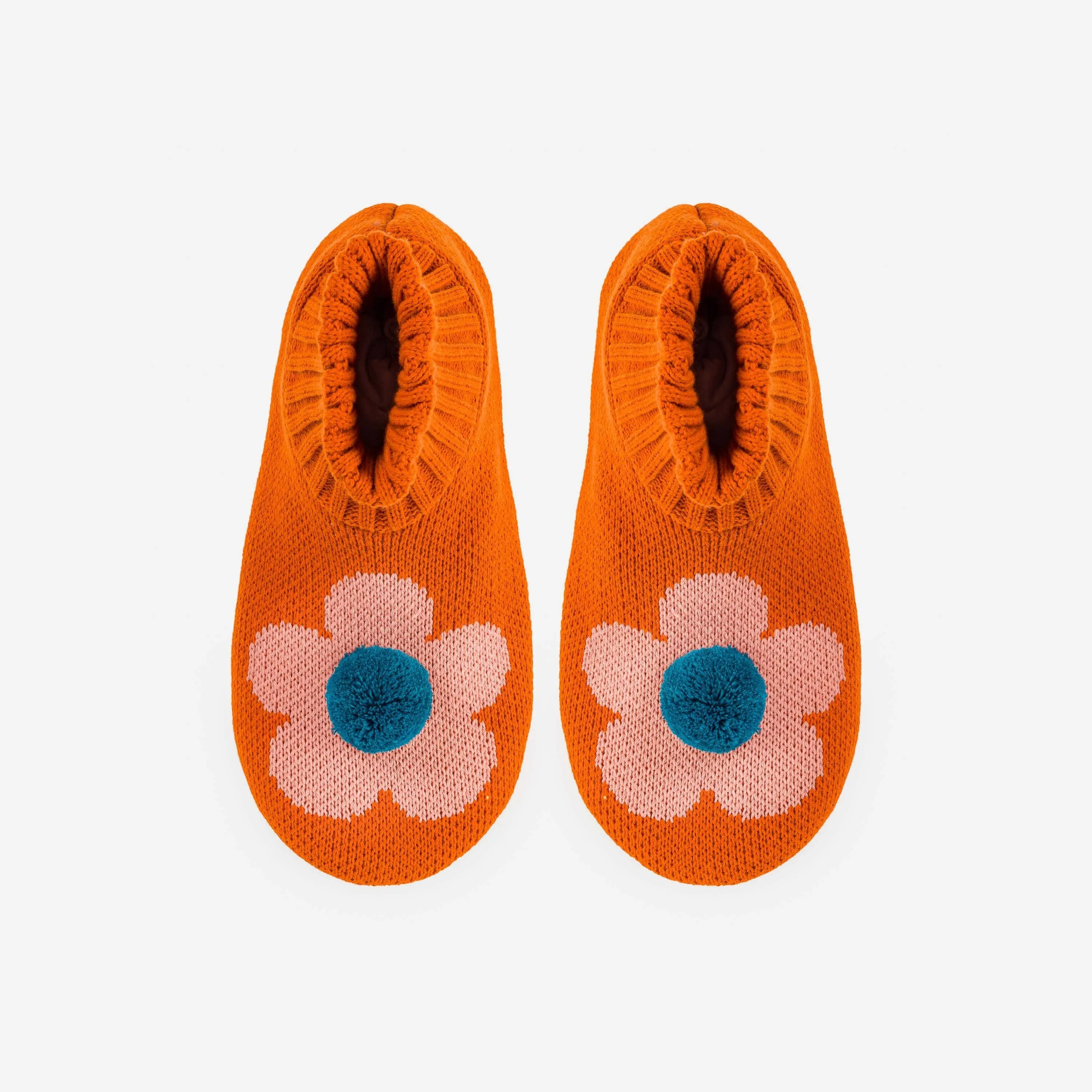 Flower Knit Sock Slippers