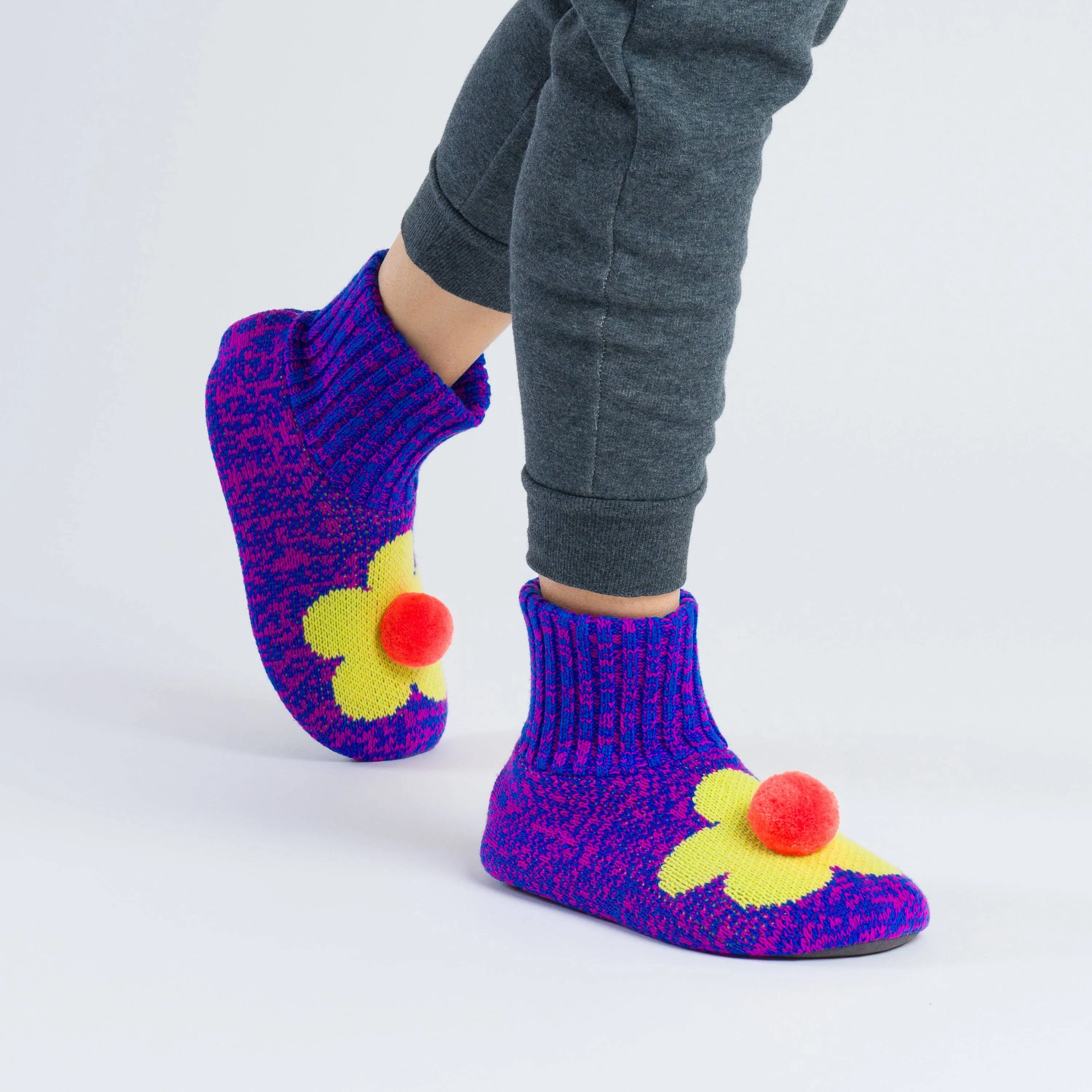 Flower Knit Sock Slippers