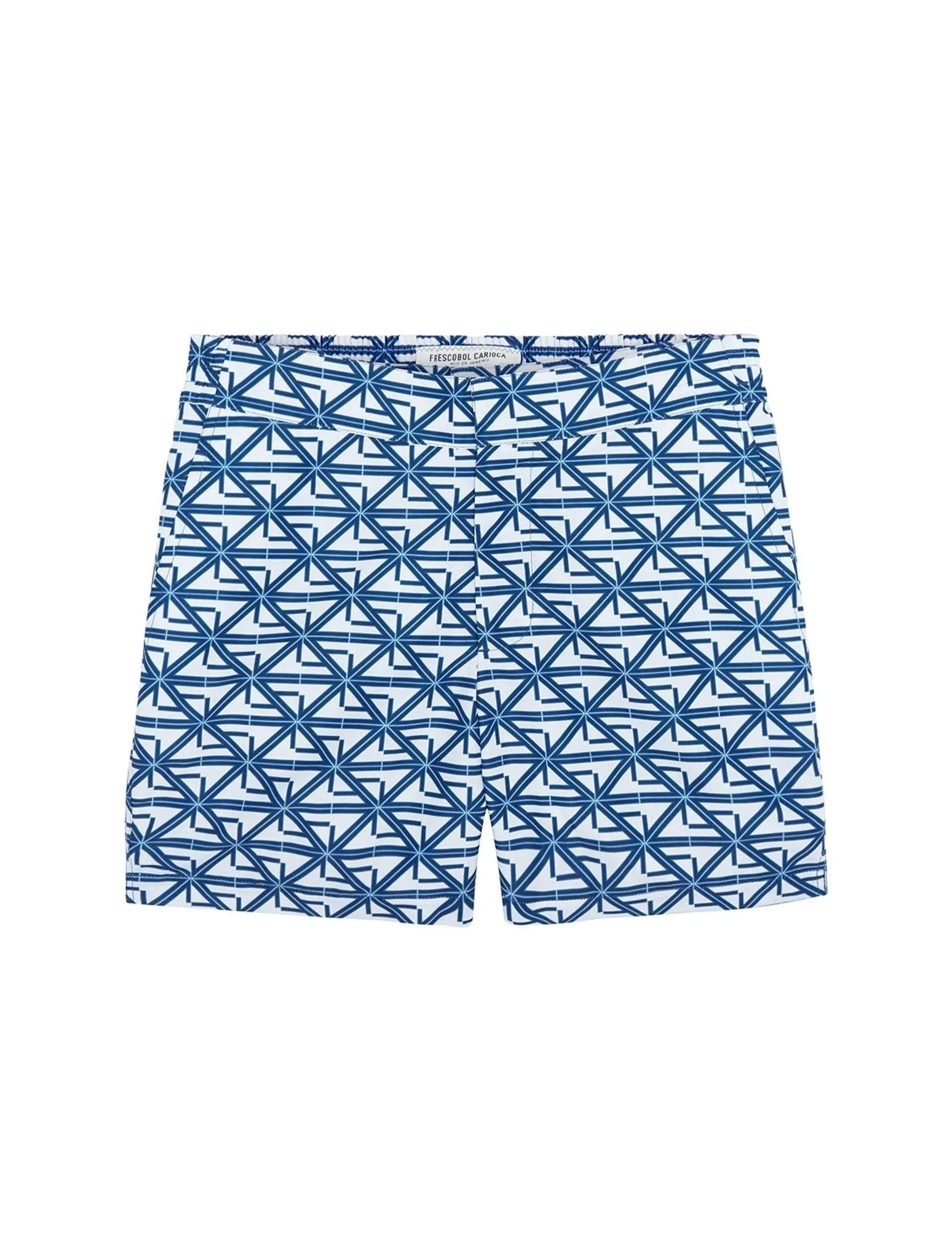 FRESCOBOL CARIOCA Monogram Classic Swim Shorts OCEAN BLUE