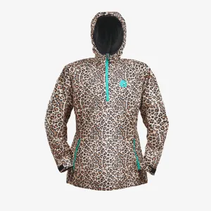 Gator Waders Womens Leopard Waterproof 1/2 Zip Bog Hoodie