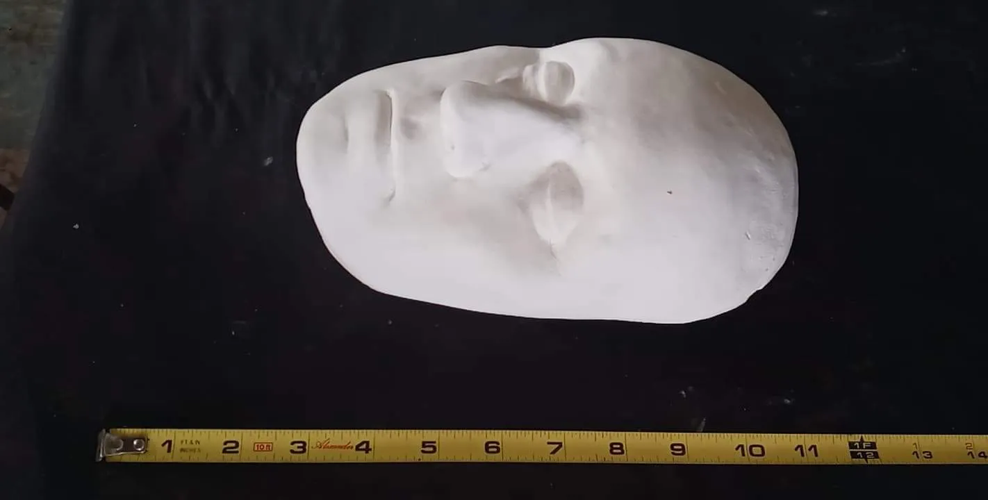 George Washington life mask death cast face head cast