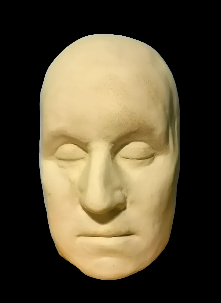 George Washington life mask death cast face head cast