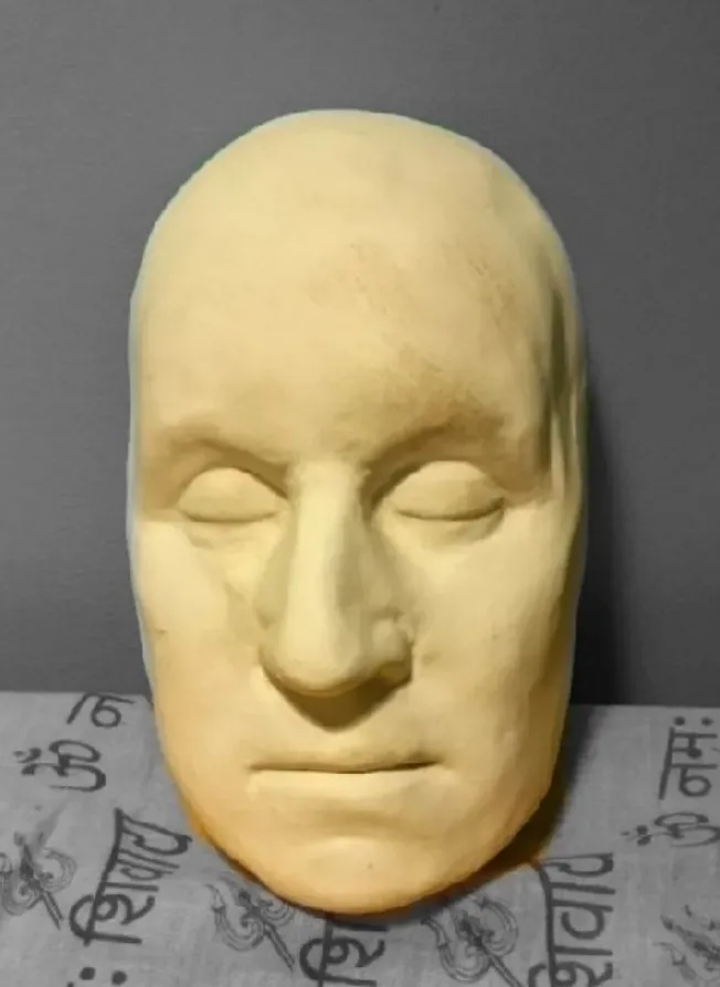 George Washington life mask death cast face head cast