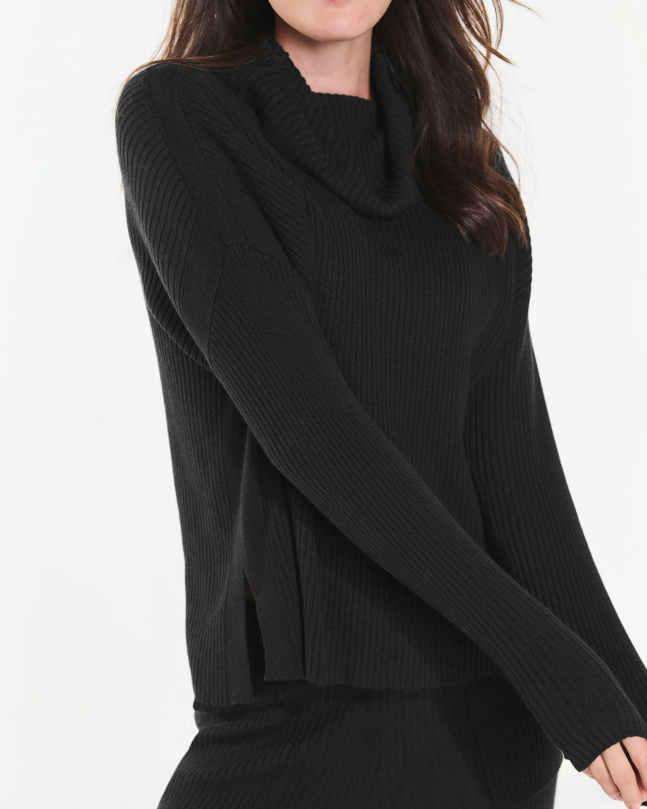 Georgie Cashblend Cowl Neck Sweater