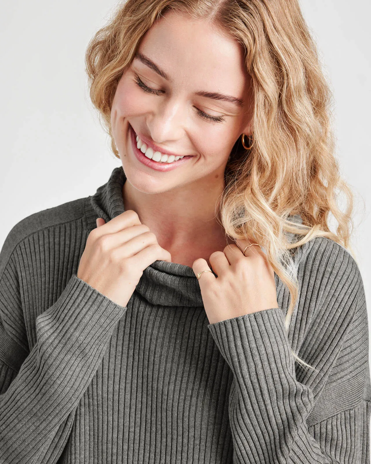 Georgie Cashblend Cowl Neck Sweater