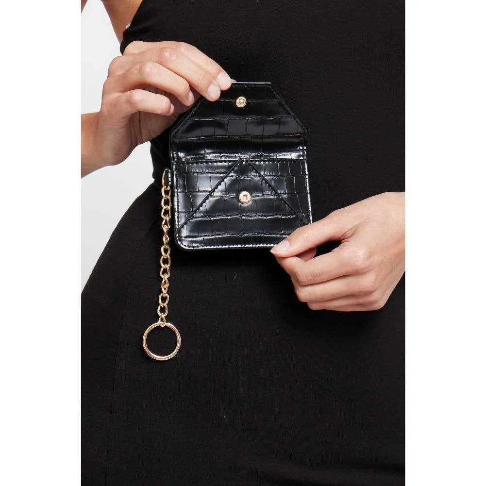 Gia Card Holder Wallet: Black