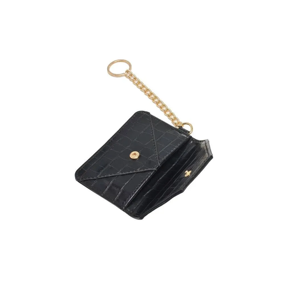 Gia Card Holder Wallet: Black