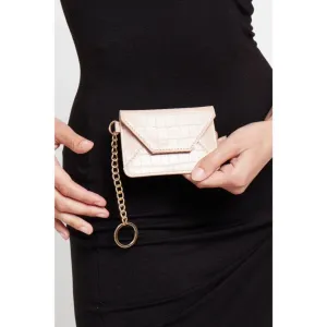 Gia Card Holder Wallet: Nude