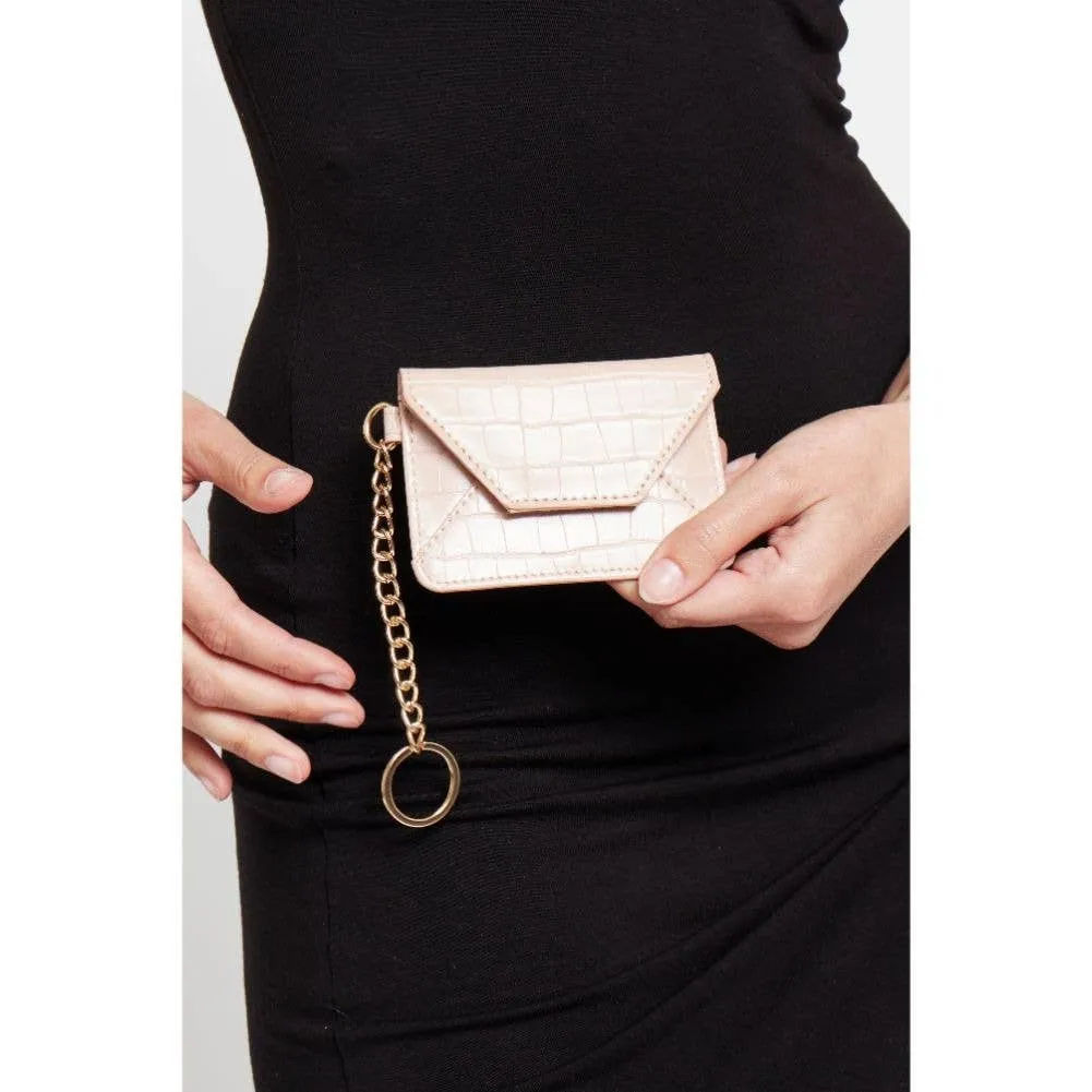 Gia Card Holder Wallet: Nude