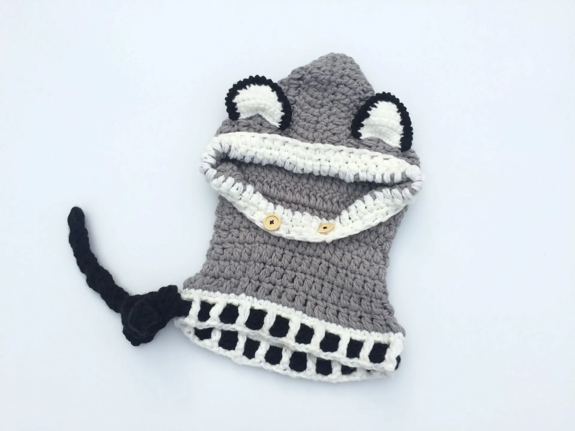 Girls Knit Fox Hats