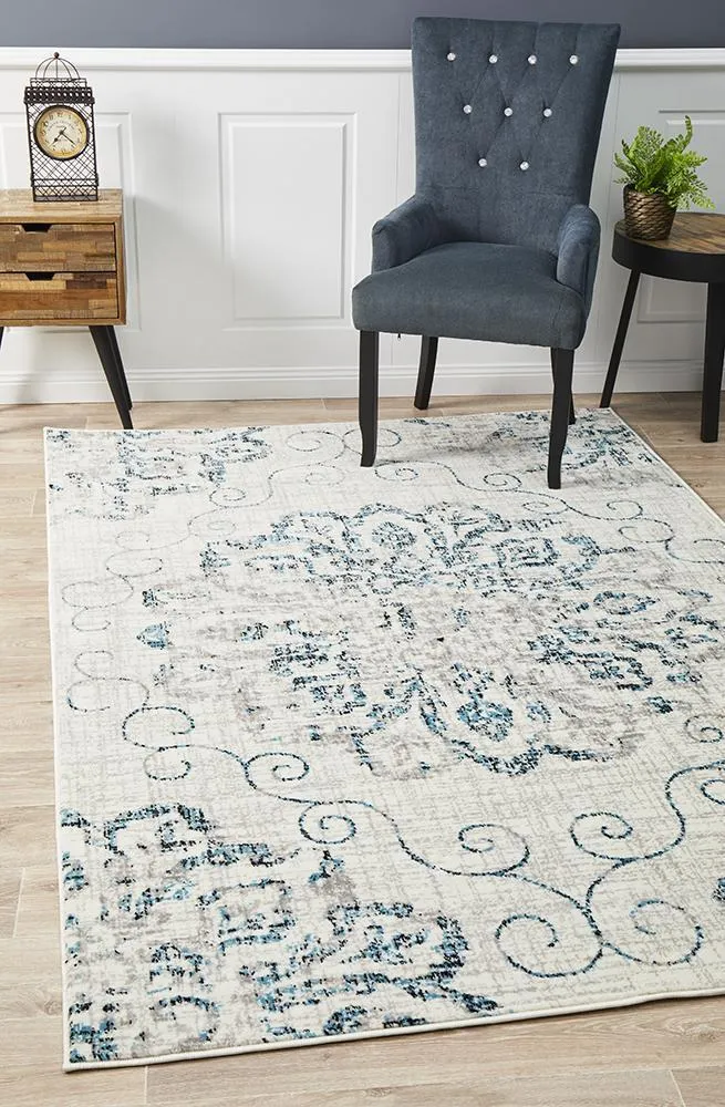 Giselle Transitional Rug Blue Grey