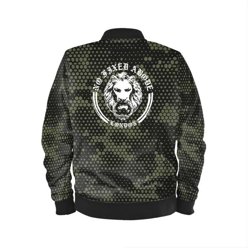 Green Camo Mens Bomber Jacket