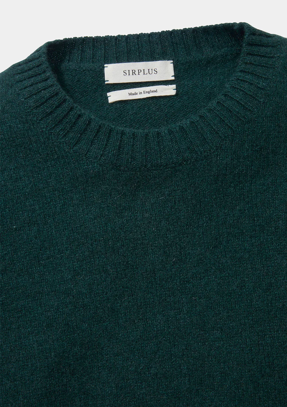 Green Cashmere Crew Neck Jumper