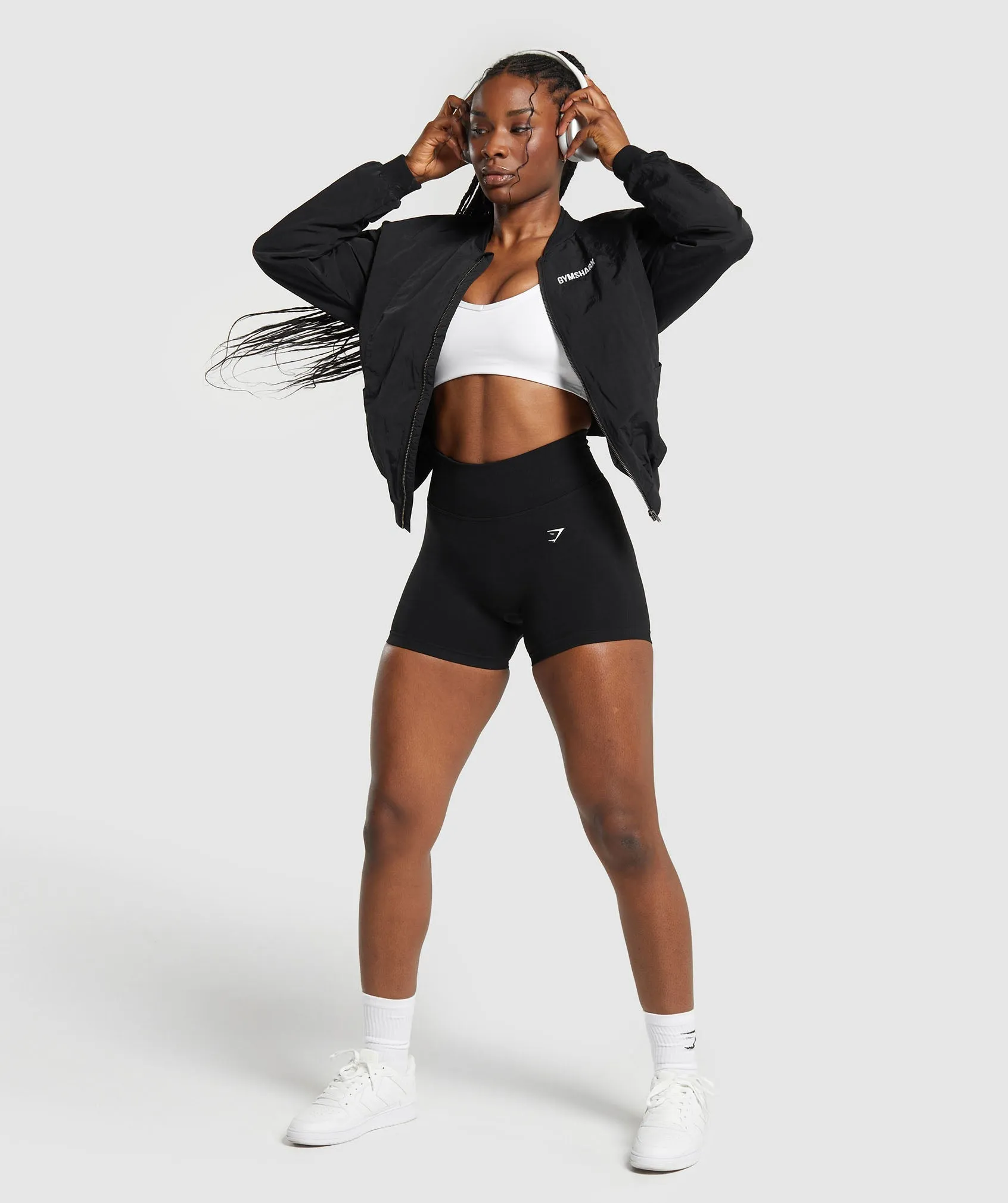 Gymshark Midi Track Jacket - Black