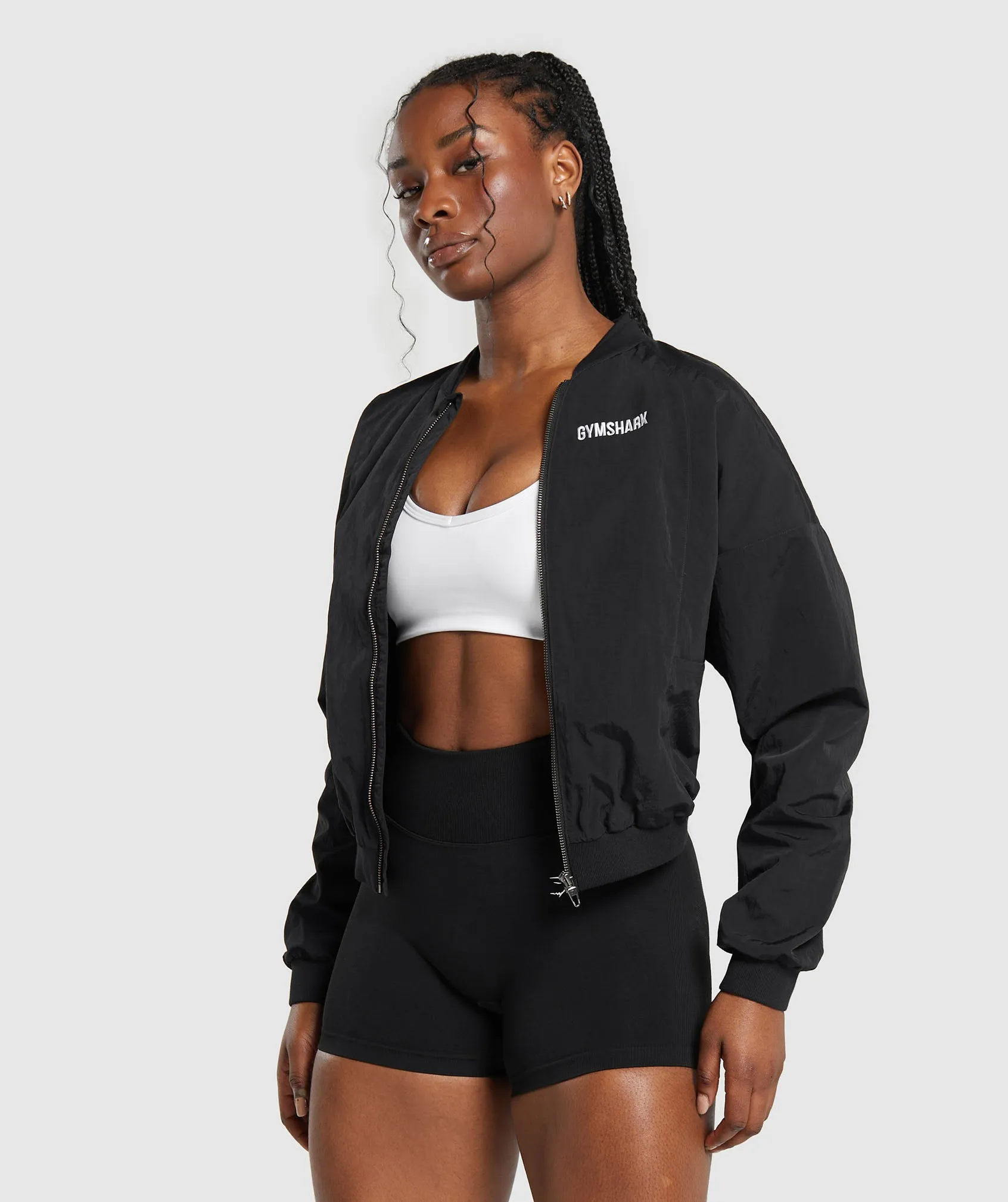 Gymshark Midi Track Jacket - Black