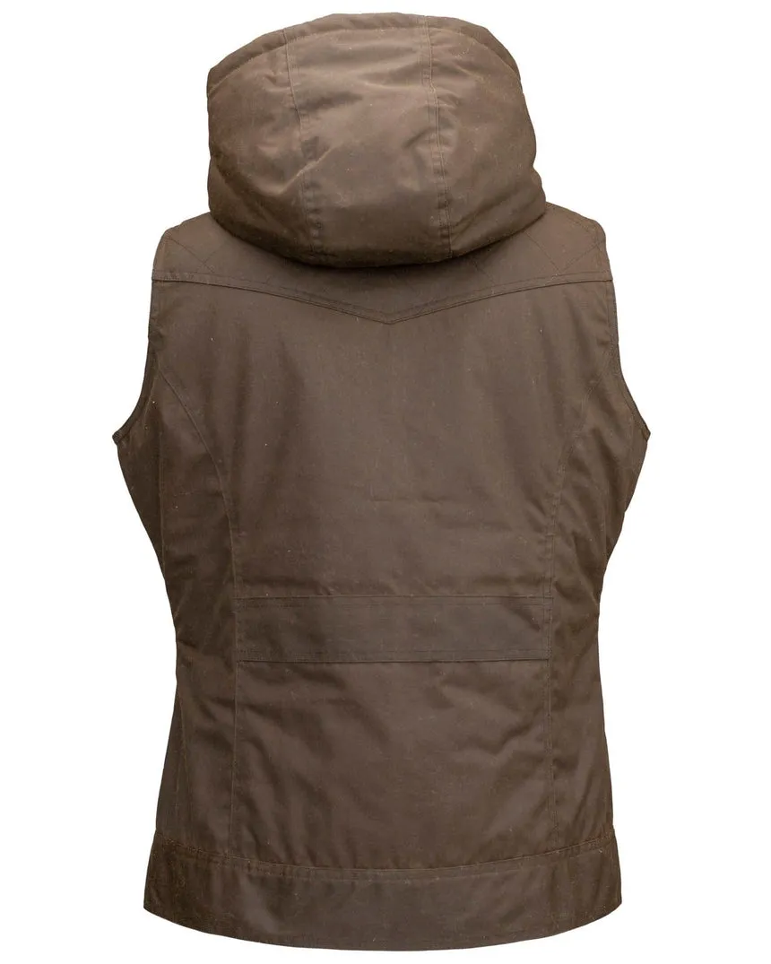 Heidi Brown Wax Cotton Women's Vest