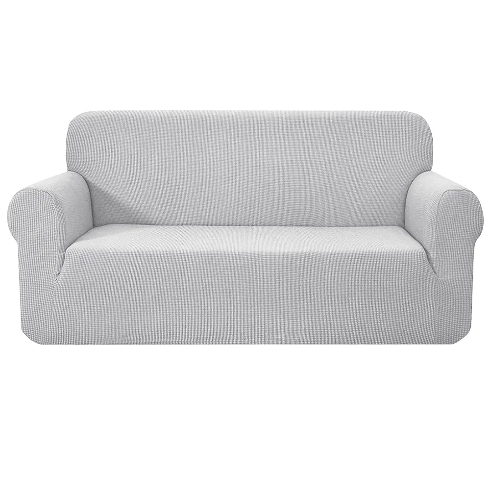 High Stretch 3 Seater Sofa Cover, Anti-Slip, Grey - Artiss