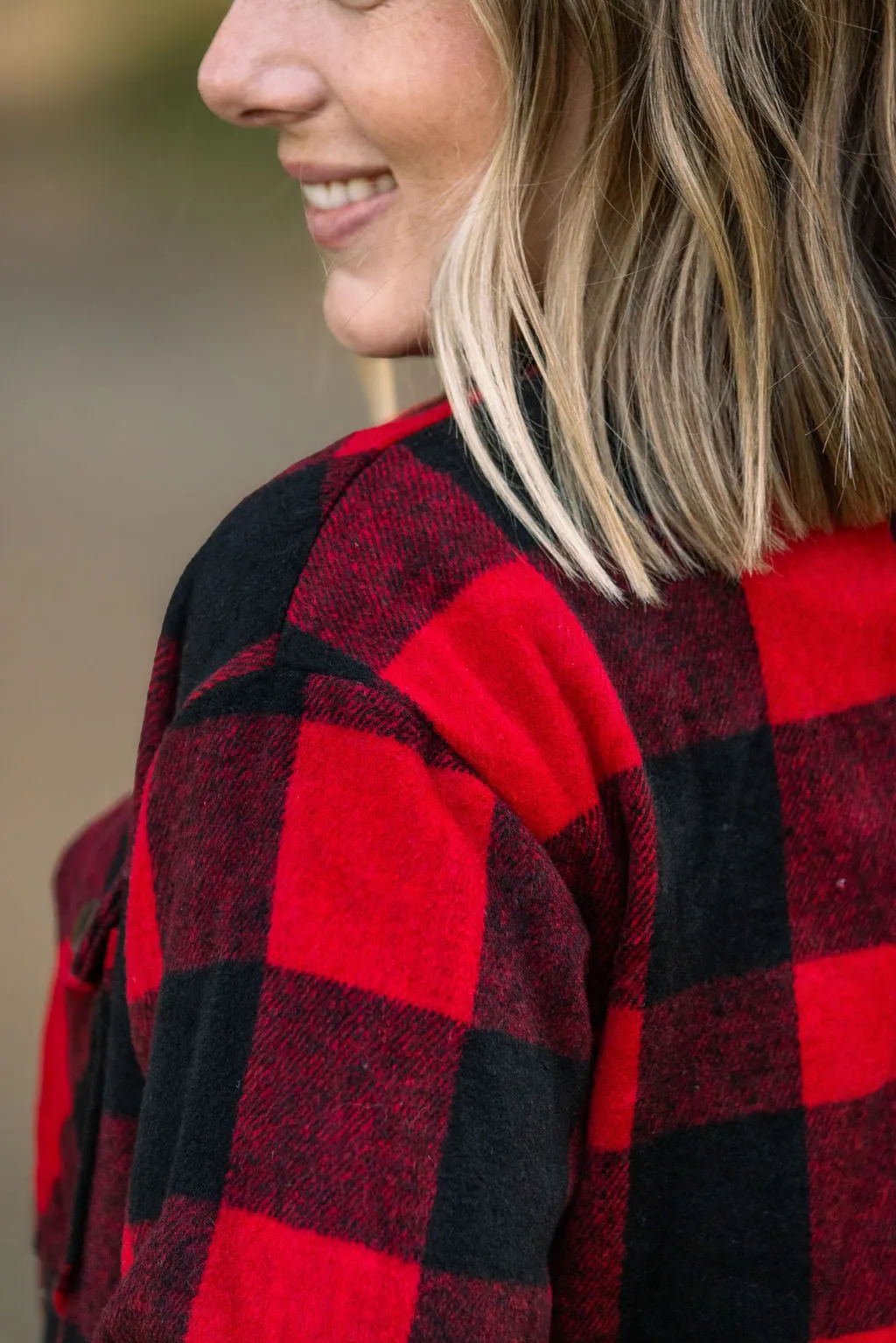 IN STOCK Norah Plaid Shacket - Buffalo Plaid