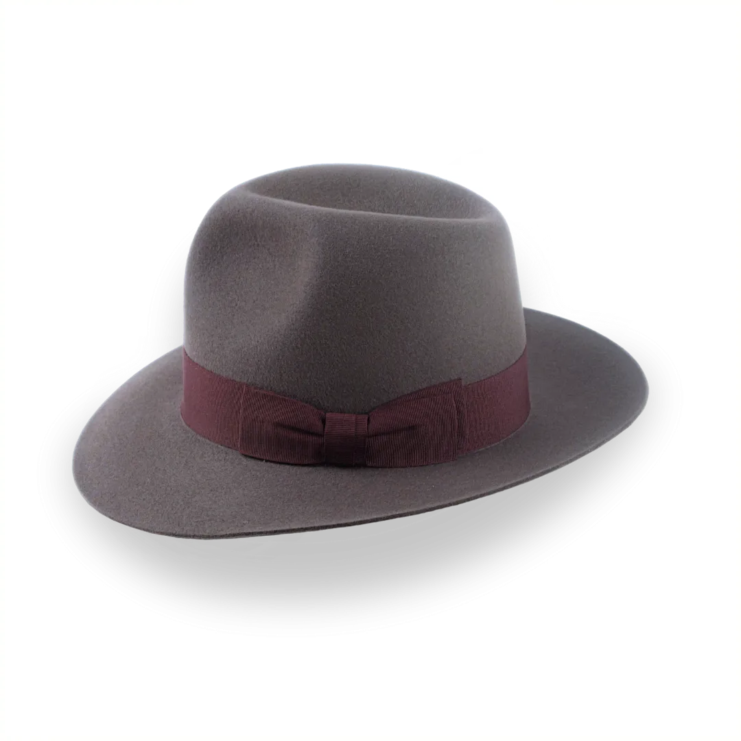 Indiana Jones Fedora for Men in Caribou Grey Fur Felt | The Pulsar