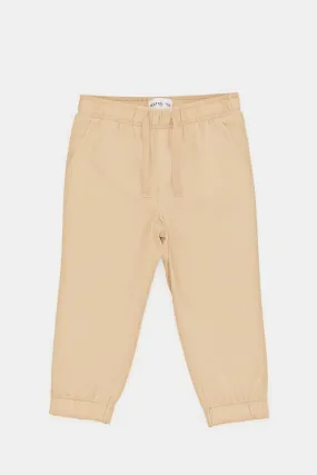 Infant Boys Beige Twill Chino Pants