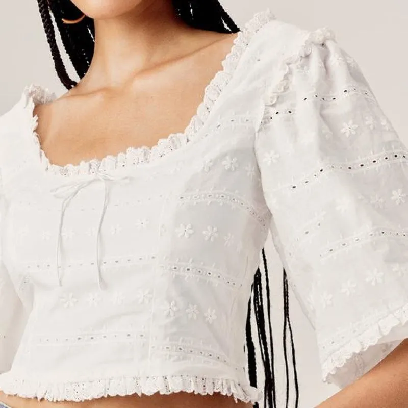 Iris Eyelet Blouse