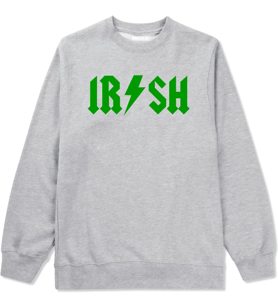 Irish Rockstar Funny Band Logo Mens Crewneck Sweatshirt