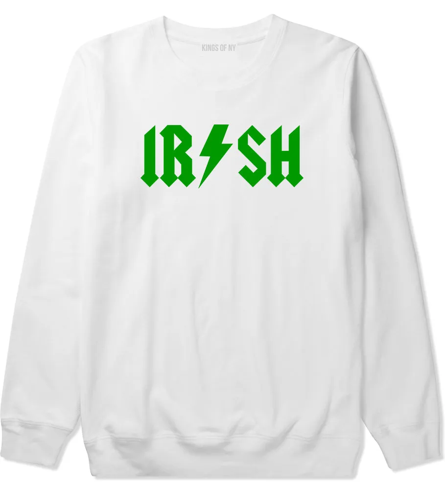 Irish Rockstar Funny Band Logo Mens Crewneck Sweatshirt