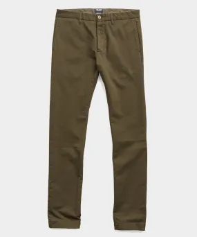 Japanese Garment Dyed Selvedge Chino in Peat