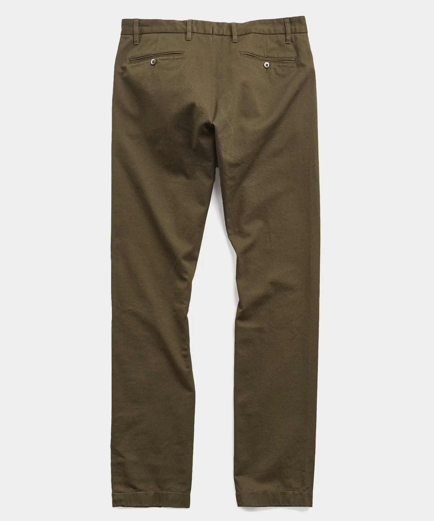 Japanese Garment Dyed Selvedge Chino in Peat