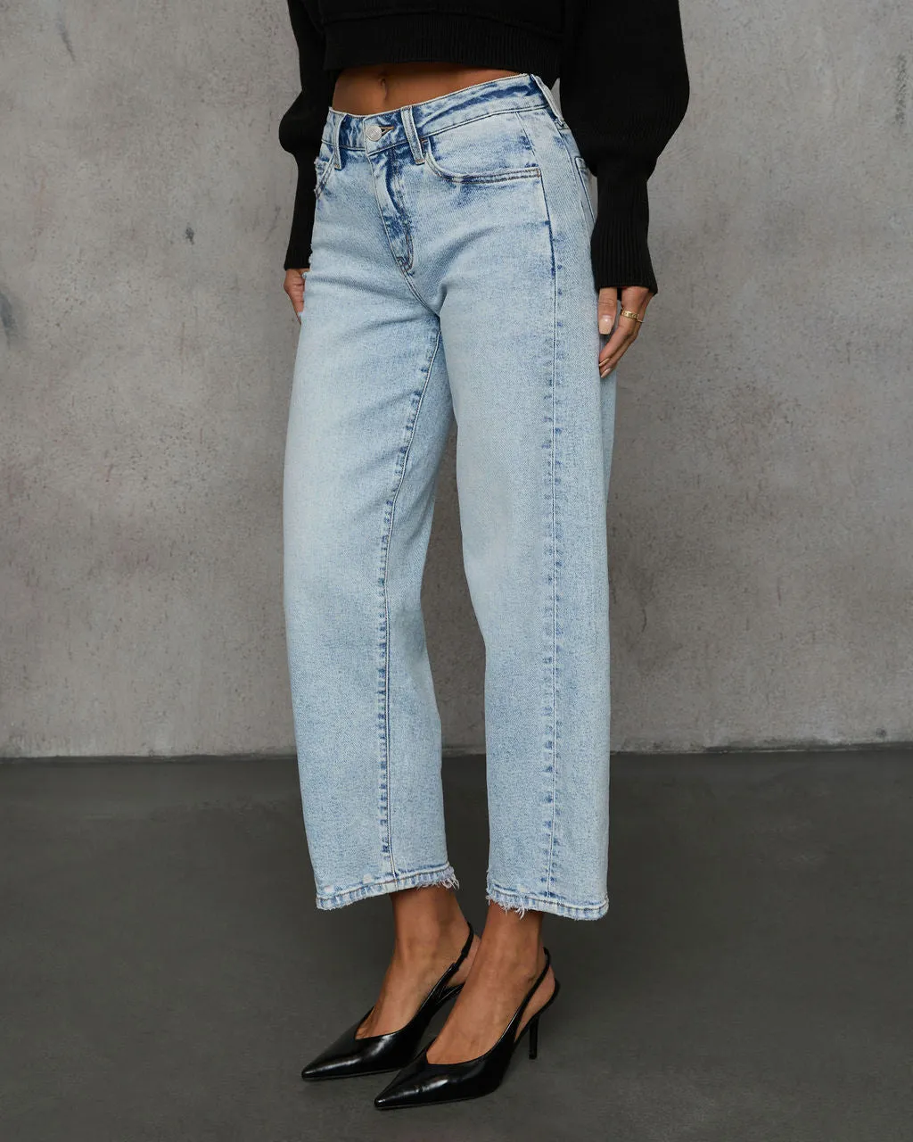 Jetty High Rise Clean Barrel Jeans