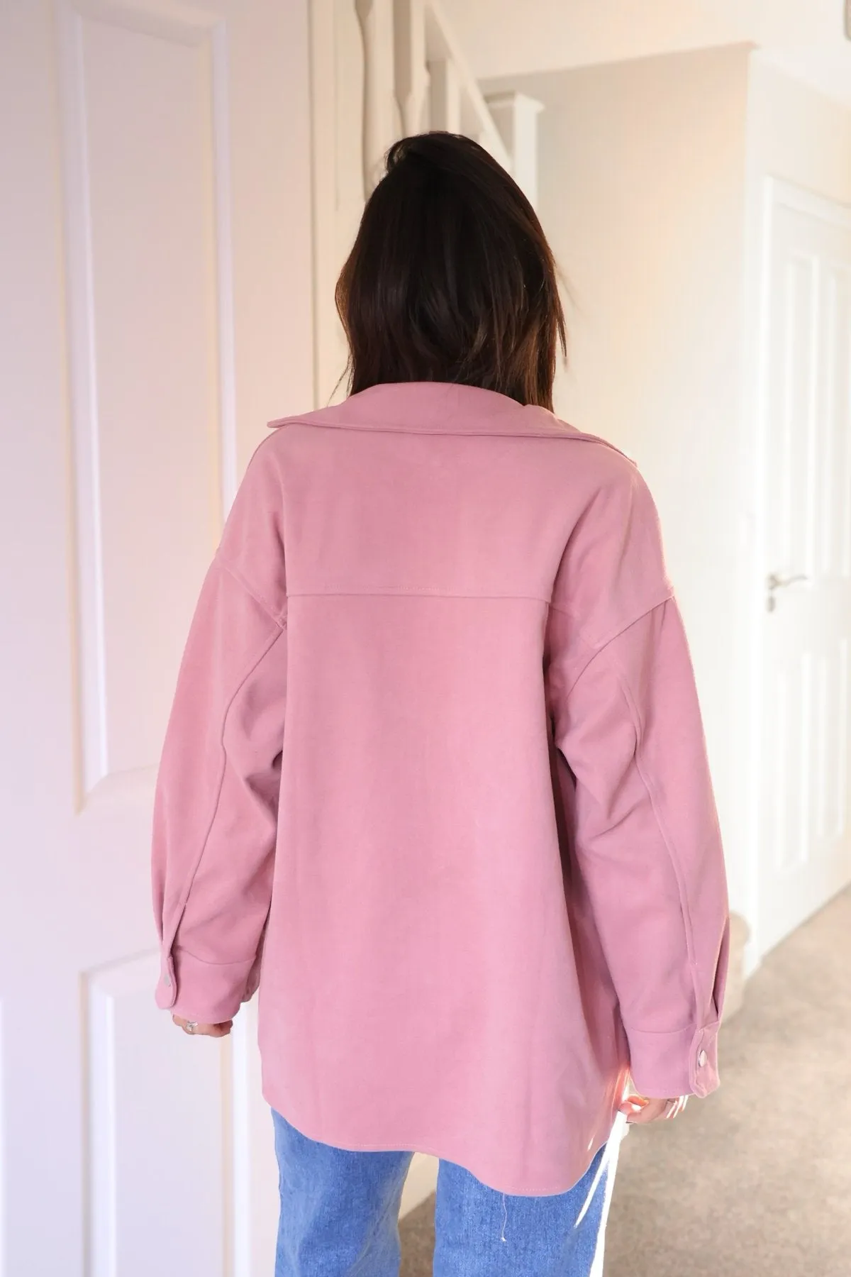 Jolene Pink Brushed Shacket