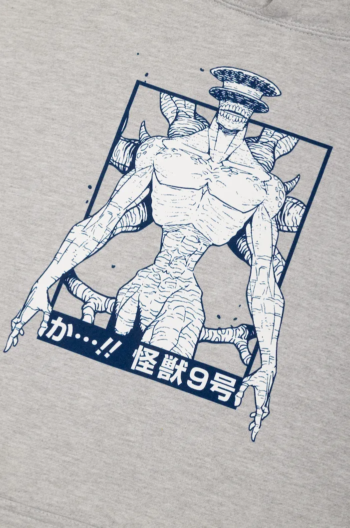 Kaiju No. 8 Knocked Off No. 9 Hoodie - Heather Grey