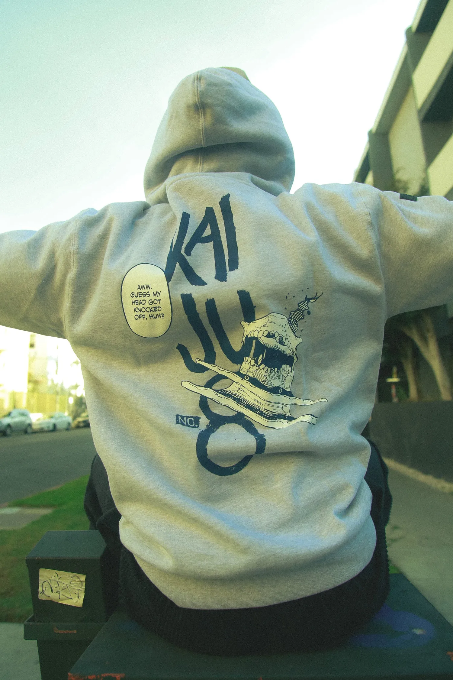 Kaiju No. 8 Knocked Off No. 9 Hoodie - Heather Grey