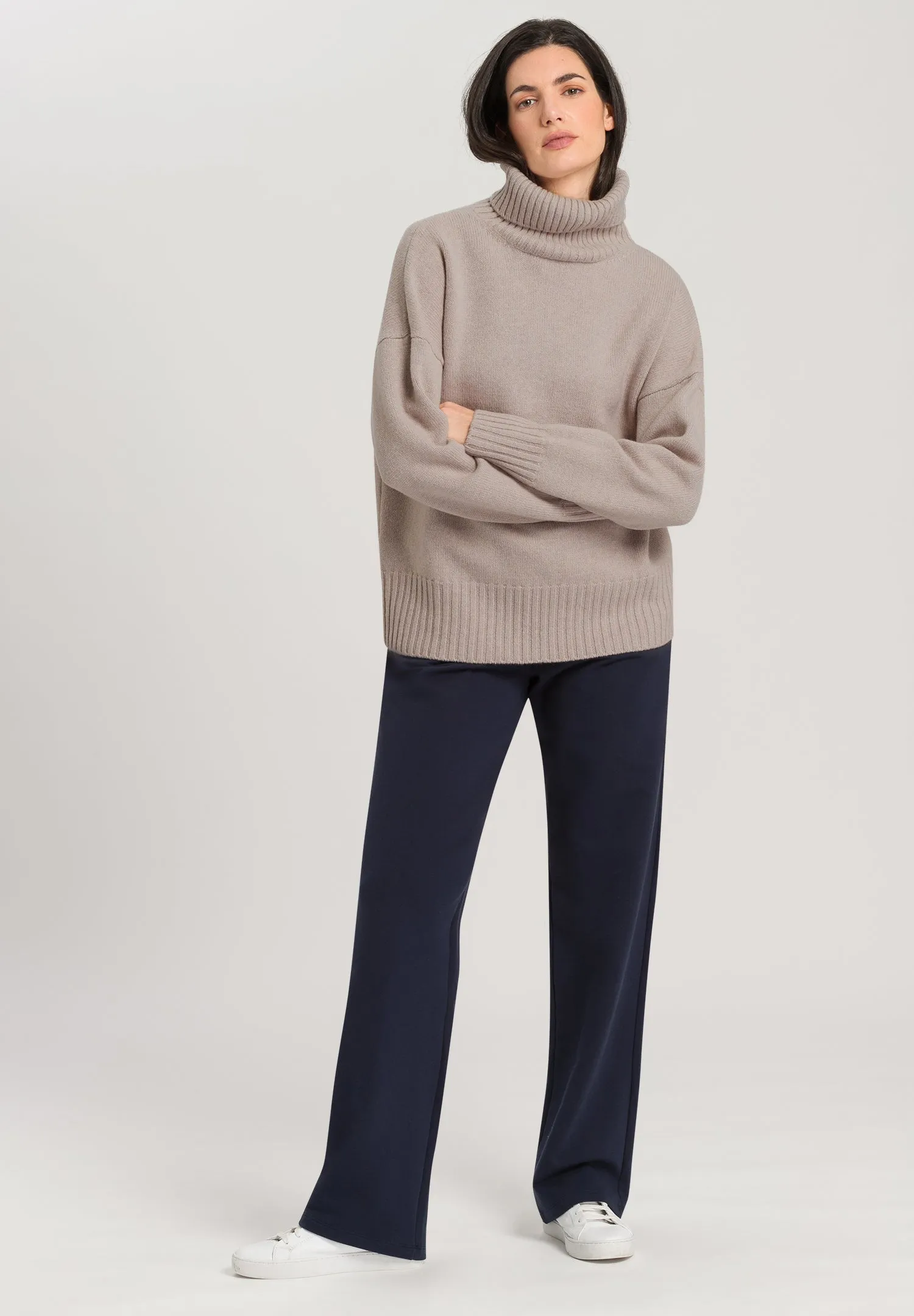 Knits Oversized Wool Turtleneck | Pumice 78699-2805