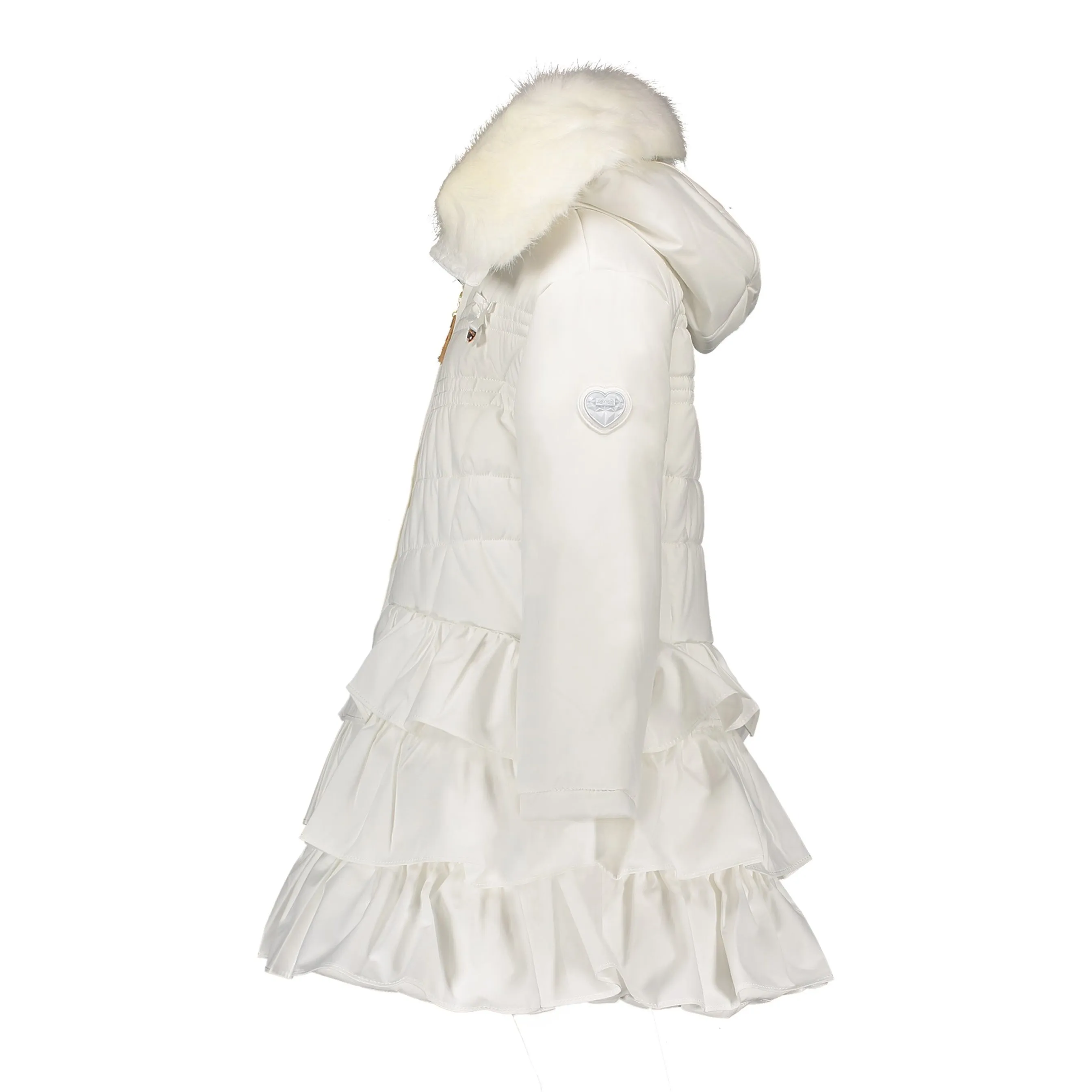 Le Chic Baby Girls White Coat