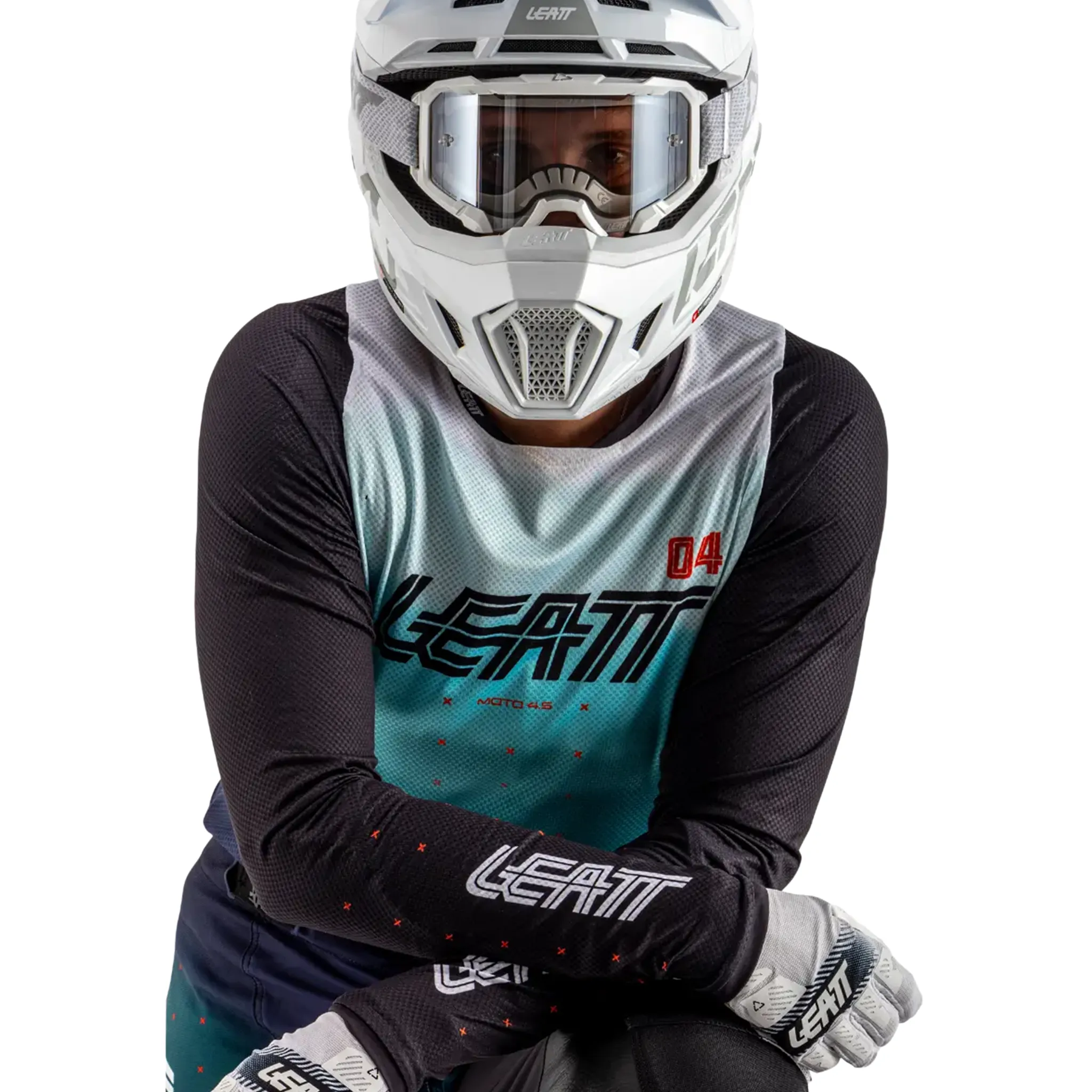 Leatt Women's Moto 4.5 Combo (Marine)