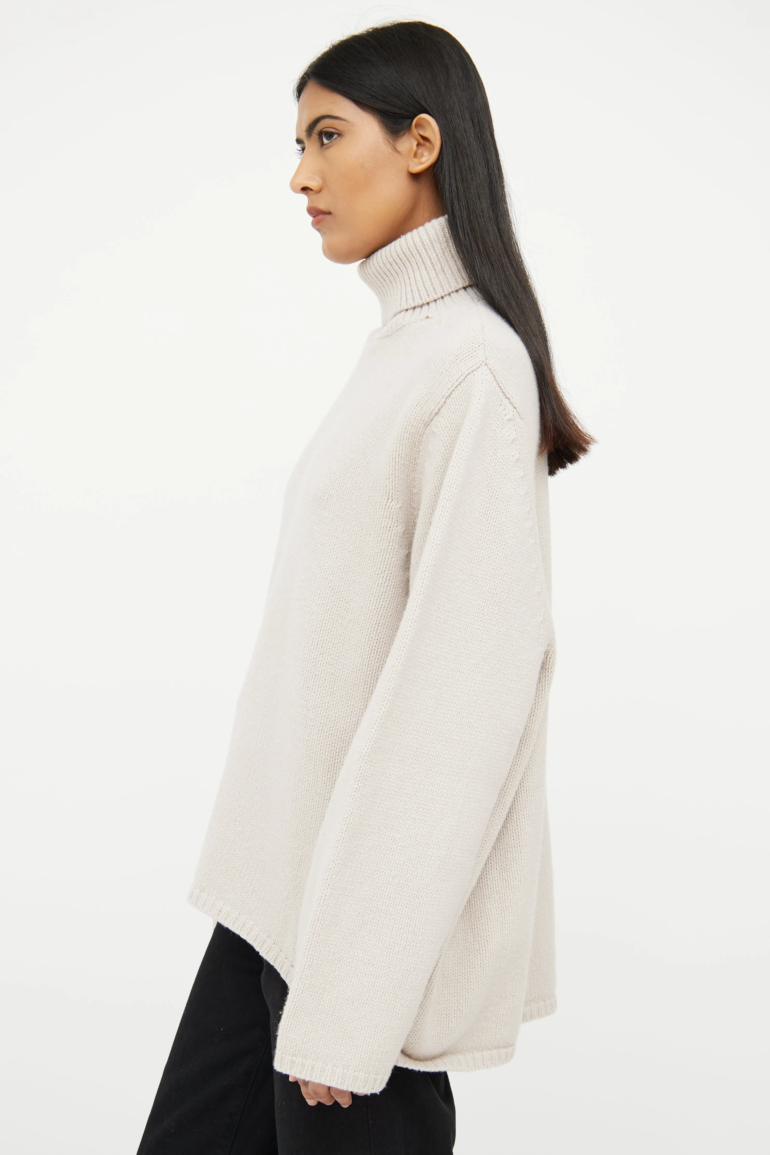 Light Grey Turtleneck Sweater