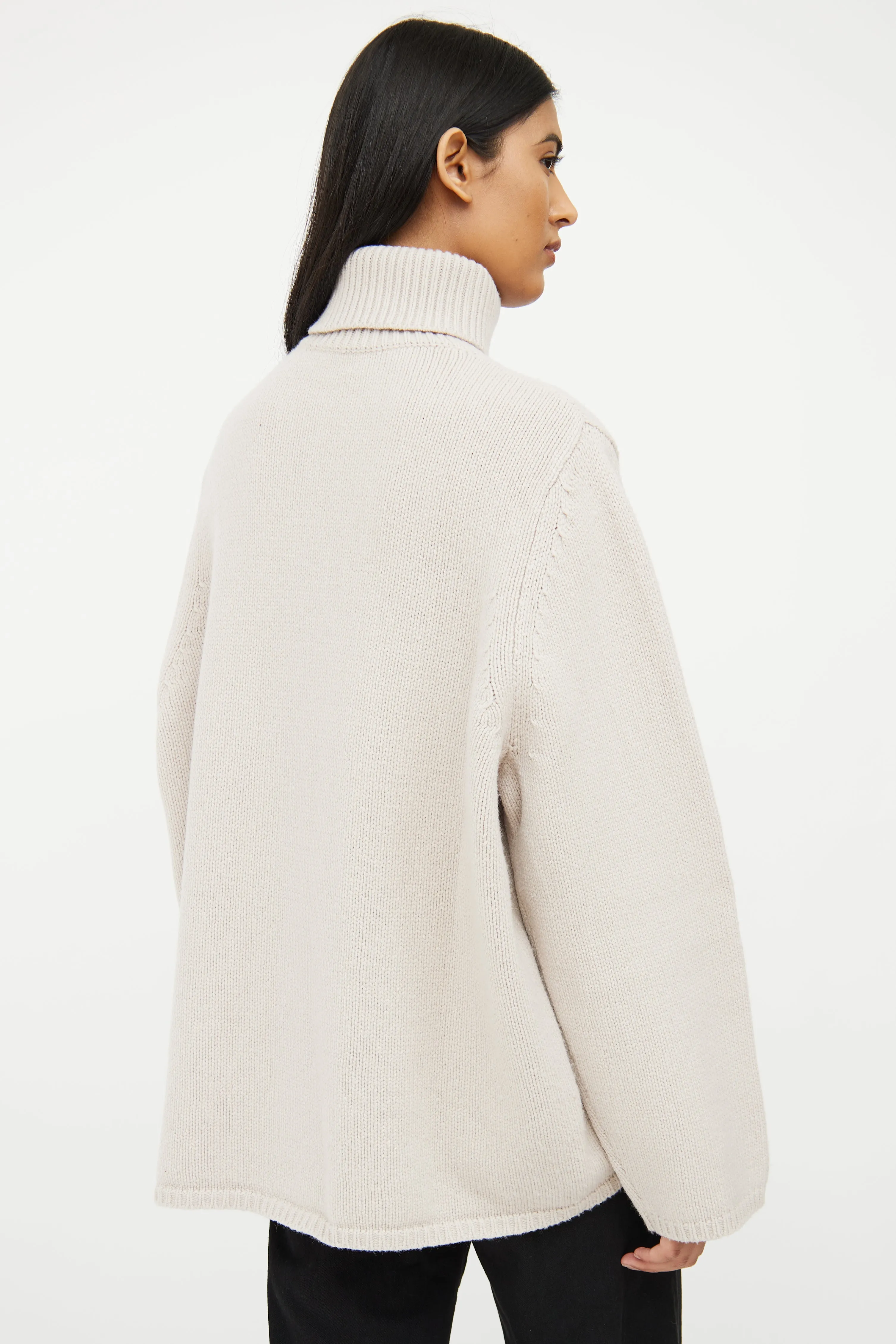 Light Grey Turtleneck Sweater