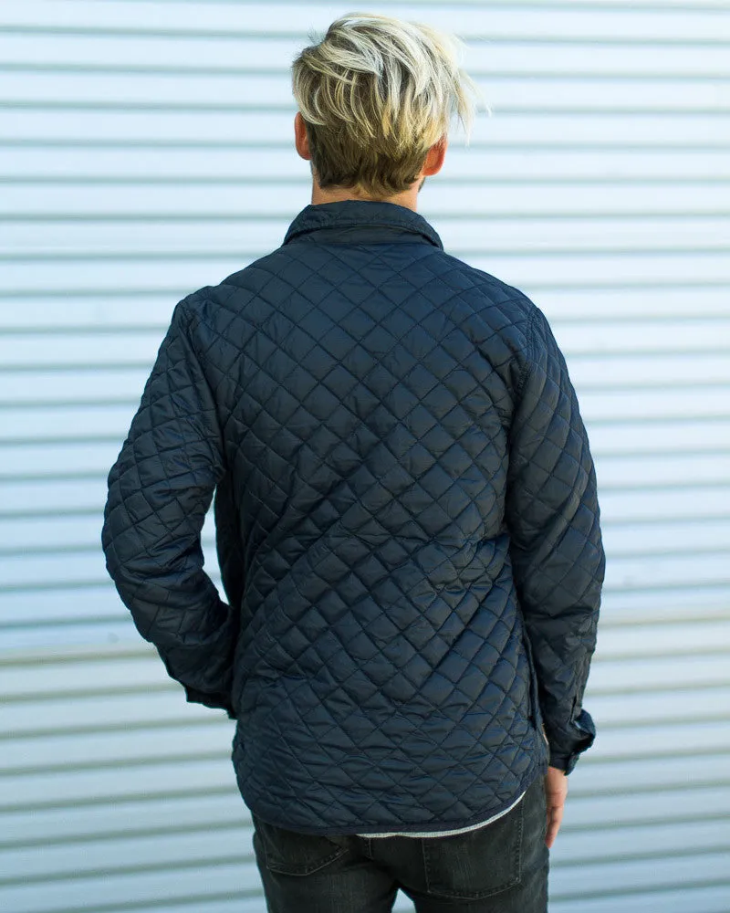 Lightweight Navy Quilted Jacket