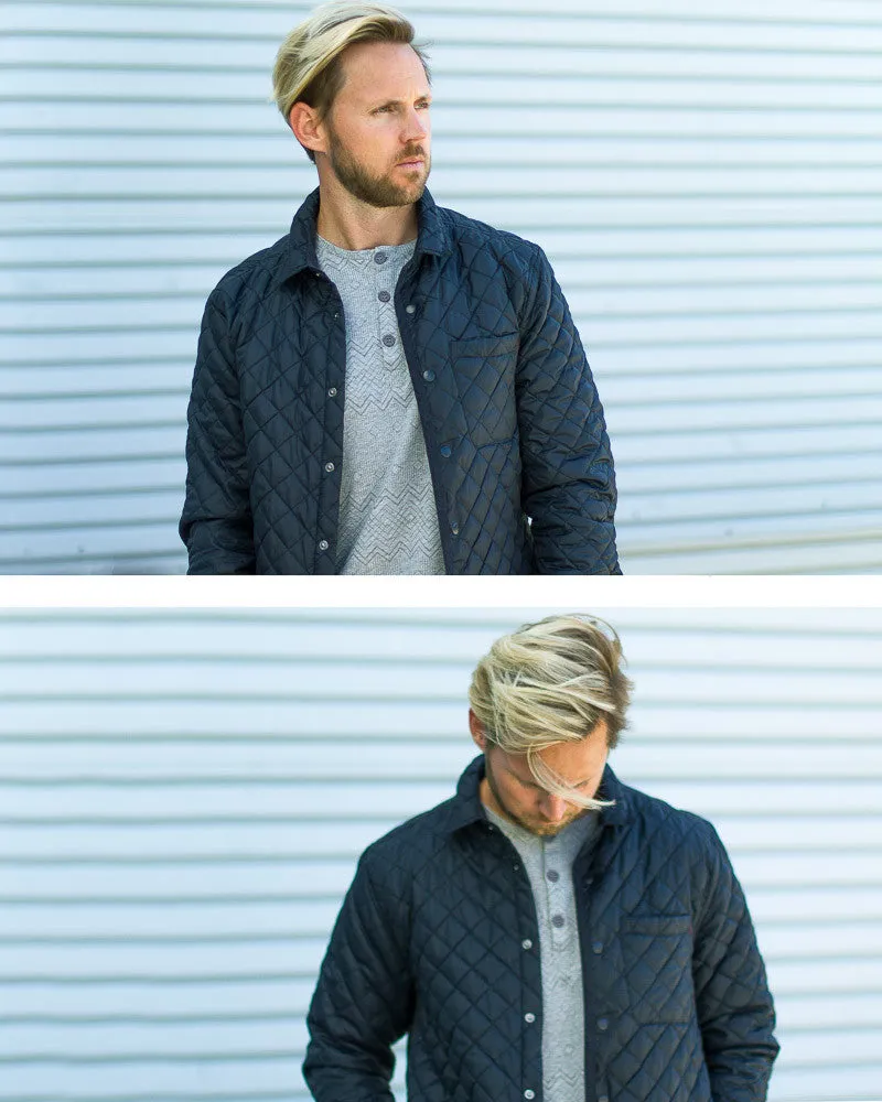 Lightweight Navy Quilted Jacket