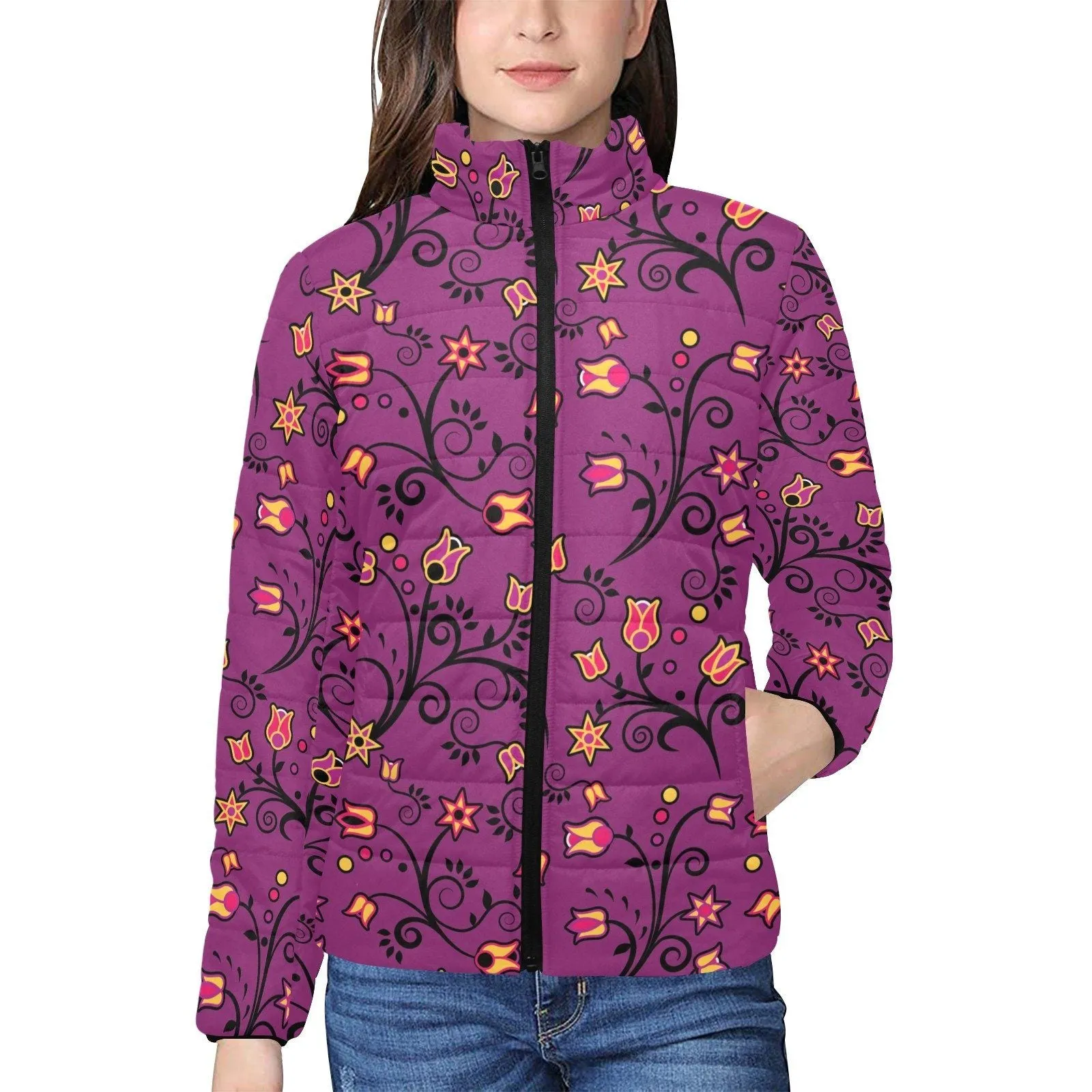 Lollipop Star Women's Stand Collar Padded Jacket