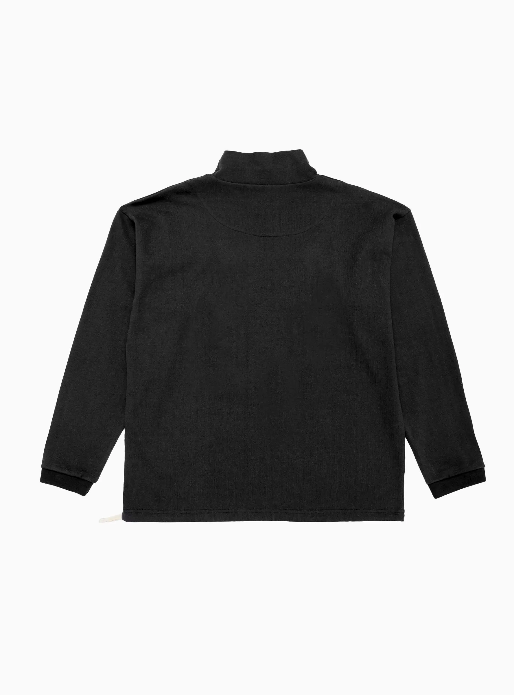 Long Sleeve High Neck Tee Black