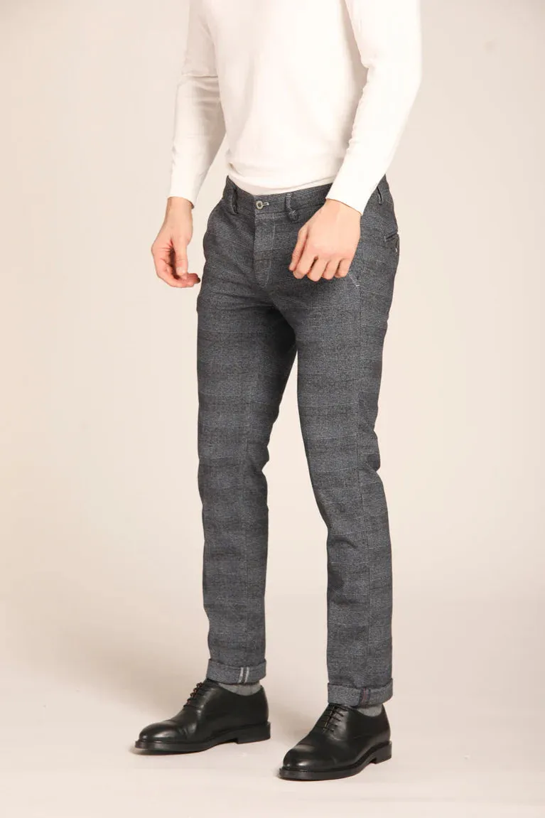 Masons Torino Style Gray Check Pants